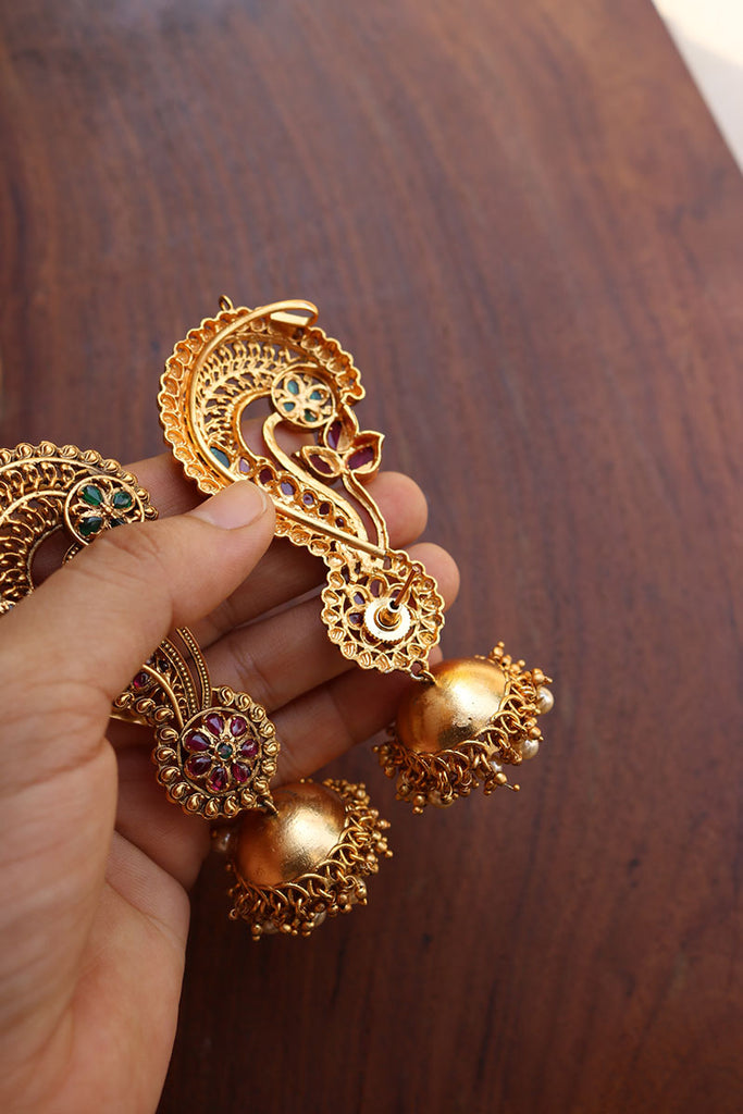 Full Ear earrings | Sauvarna Indian Jewelery